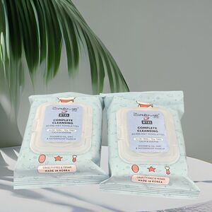 The Crème Shop BT21 RJ Pre-wet towelettes - Aloe Vera & Tea Tree (20) 2 pack